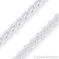 thumbnail image 2 of 4.2mm Classic Wheat Link Italian Spiga Chain Bracelet in .925 Sterling Silver, 2 of 2