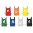 thumbnail image 4 of Champion Sports Heavyweight Numbered Nylon Pinnie, Pack of 12, Blue, Adult, 4 of 7