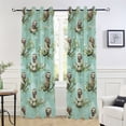 thumbnail image 5 of Slothes Branches Leaves Blackout Curtain Panels Drapes Privacy Assured with Light Filtering Curtains for Living room Bedroom Bathroom Window, 5 of 6