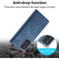 thumbnail image 6 of Case for Samsung Galaxy A53 5G, Vintage Classic Matte Leather Wallet Case Flip Notebook Style Cover with  Closure Kickstand Card Slots - Dark Blue, 6 of 16