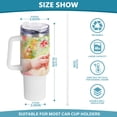 thumbnail image 3 of Hands Flowers 40 oz Tumbler with Handle Insulated&nbsp;Travel Mug&nbsp;Lid Straw Leak Proof Steel Vacuum Water Bottles Glasses Fits in Car Cup Holder, 3 of 7