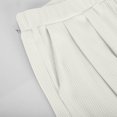 thumbnail image 4 of Women‘s Summer 2 Piece Outfits Lounge Sets Ribbed Knit Crop Top Wide Leg Pants with Pockets S-XXL, 4 of 8