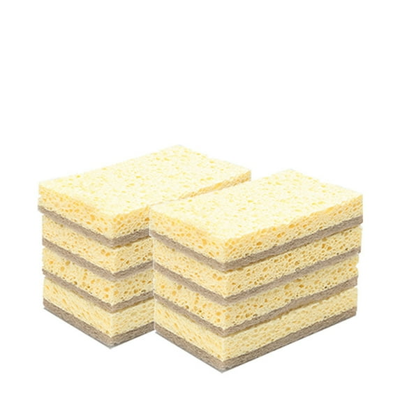 Dishwashing Kitchen Plant Based Natural Reusable Sisal Hemp Fiber Scrubber Scrub Sponge Dish Cleaner Cleaning Pad 8PCS