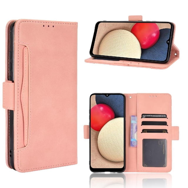 Funda Cartera Magnética para Samsung Galaxy A03S- Tarjetero Desmontable, Cuero PU, Soporte