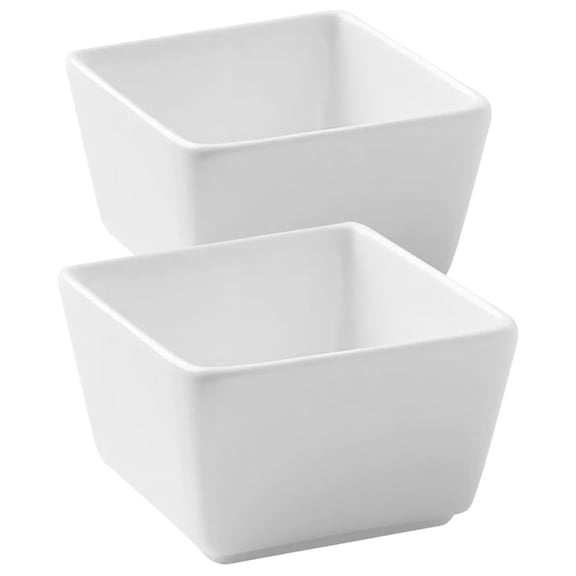 OATIPHO Ceramic Dipping Bowls White for Storage Use At Home Or Restaurant 2Pcs