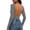 Gray A5, variant on Women Yoga Versatile Solid Long Sleeve Reversible Open Back Pullover Shirts