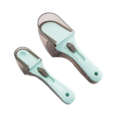 

Meijiashe 2Pcs Kitchen Measuring Cup Adjustable Spoons - Cooking Tools