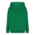 thumbnail image 5 of Ecqkame Girls Crewneck Sweatshirts Casual Long Sleeve Textured Pleated Front Sweatshirt Lightweight Comfortable Pullover Tops 2-14 Years Green 3 Year, 5 of 5