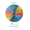thumbnail image 3 of Tabletop Prize Turntable Fortune Wheel Spinnings Game Lucky Draws Roulette Wheel Erasable Reusable Fortune Wheel, 3 of 9