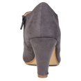 thumbnail image 4 of Journee Womens Leona Inside Zip Block Heel Booties, Widths Available, 4 of 10