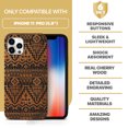 thumbnail image 7 of Case Yard Wooden Case for iPhone-11-Pro Soft TPU Silicone cover Slim Fit Shockproof Wood Protective Phone Cover for Girls Boys Men and Women Supports Wireless Charging Carpet Pattern Design, 7 of 7