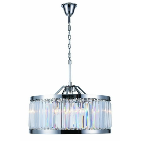 

Urban Classic Chelsea 8-Light Metal Royal Cut Chandelier - Polished Nickel