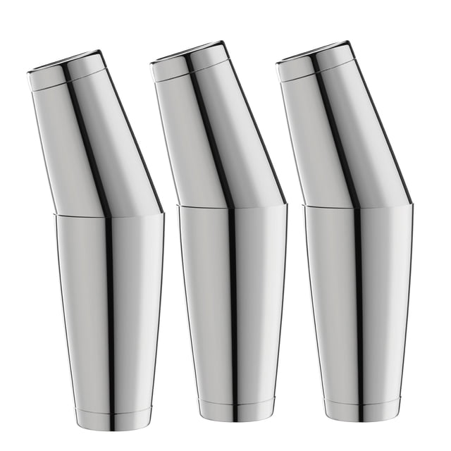 Set de cocteleras WOTOR de acero inoxidable de 28 y 18 oz