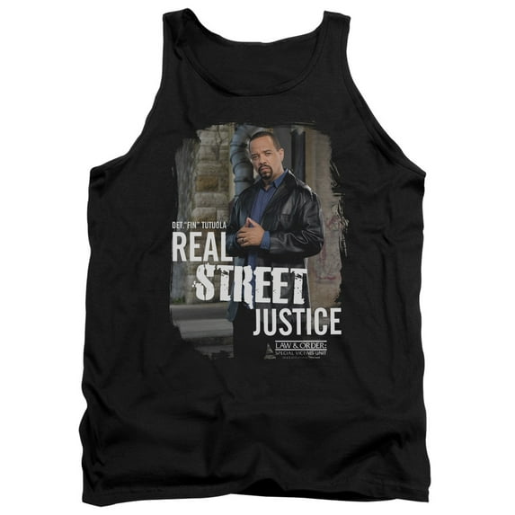 Law And Order Svu Street Justice Adult Tank Top Black