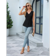 thumbnail image 7 of Women'S Summer Tank Tops Dressy Casual Blouses Business Work Outfits Sleeveless Peplum Shirts Black S, 7 of 7
