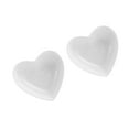 thumbnail image 4 of 2pcs Heart Shaped Ceramic Relish Plate Seasoning Dish Snack Plate Mini Food Dipping Bowls Appetizer Plates, 4 of 10
