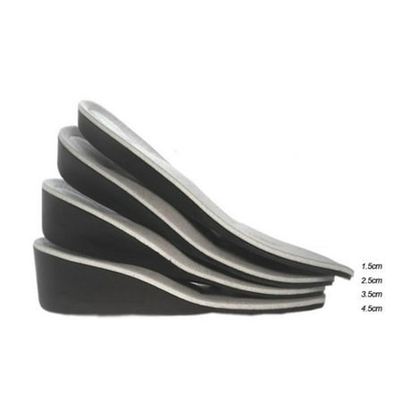 Men Women Invisible Heel Lift Taller Shoe Inserts Height Increase Insoles Pad (Best Shoe Inserts For Standing On Concrete)