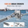 thumbnail image 4 of Cable de acero inoxidable VEVOR 316 de 100 pies con manguitos y delantales, 4 of 9