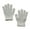 White, variant on UngA Kids Winter Gloves Knit Warm Stretch Gripper Children Magic Glove for Boys Girls (Light Gray,6-11 Years)