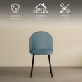 thumbnail image 3 of Ilios Innova | Paquete de 2 Sillas para Comedor Rolet Azul, Sillas Tapizadas en Terciopelo con Patas Metálicas, Diseño Moderno y Minimalista., 3 of 9