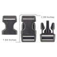 thumbnail image 2 of 20 - 3/4 inch Weinerlock Contoured Plastic Buckles, 2 of 2