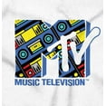 thumbnail image 2 of Cool Retro MTV Boombox Radio Logo Romper Boys or Girls Infant Baby Brisco Brands NB, 2 of 6