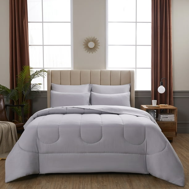 Bed In A Bag Gray King With Sheets, Bed In A Bag King Bed Bath And Beyond