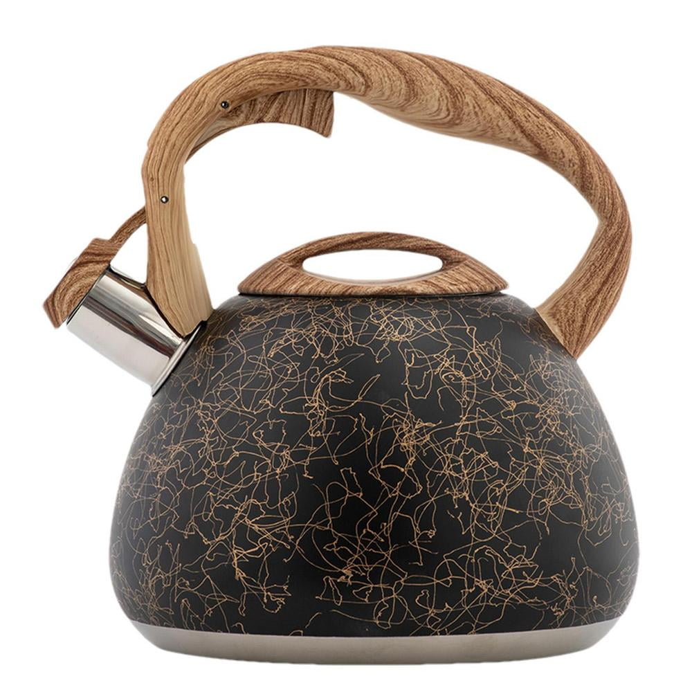 Stove Top Tea Kettles 2.8L Chic Stainless Steel Hammer Tea Pots