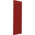 thumbnail image 3 of Ekena Millwork 12"W x 59"H Americraft Two Equal Louver Exterior Real Wood Shutters (Per Pair), Fire Red, 3 of 10
