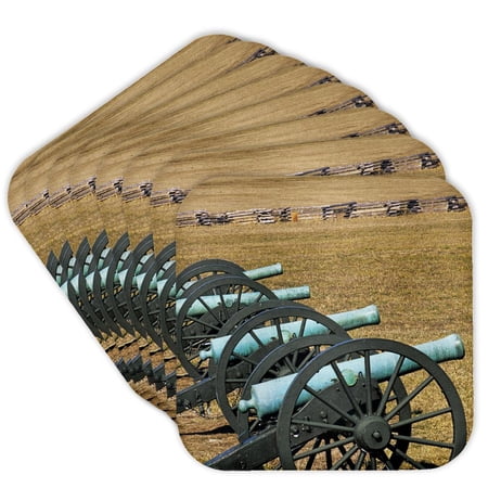 3dRose, Arkansas, Civil War cannons, Pea Ridge Park - US04 BJA0002 - Jaynes Gallery, Set of 8 Coasters - Soft