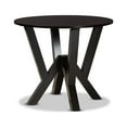 thumbnail image 4 of Baxton Studio Branca Modern and Contemporary Grey Fabric Upholstered and Dark Brown Finished Wood 5-Piece Dining Set, 4 of 7