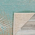 thumbnail image 3 of Couristan 2.25' x 11.75' Green and Brown Tropical Palms Rectangular Outdoor Area Throw Rug Runner, 3 of 4