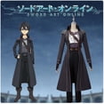 thumbnail image 2 of Juego Sword Art Online SAO Kirito Kirigaya Kazuto Túnica Disfraz de Cosplay Abrigo Largo Gabardina Eugeo cosplay Conjunto Completo Adulto Hombres, 2 of 4