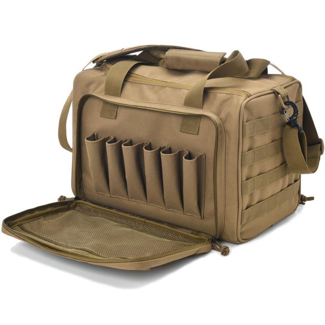 Bolsa De Rango Al Aire Libre Para Pistolas Y Tiro Con Rifle, Bolsa De Pistola De Rango Duffle Con Divisores Y Correa, Bolsa De Almacenamiento Multifunción Cateissary AP008033-02