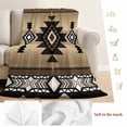 thumbnail image 5 of Brown Southwest Blanket Soft Cozy Warm Throw Blanket for Couch, Plush Fuzzy Flannel Fleece Blankets for Sofa, Farmhouse Boho Aztec Geometric Neutral Bed Blankets Lightweight Gifts for Women, 40"x50", 5 of 9