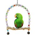 thumbnail image 4 of Bird Stand Perch Wooden Decorative Parrot Swing Toy Bird Bite Toy for Parrot, 4 of 6