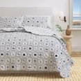 thumbnail image 6 of Coastal Quilt Set - Lightweight, Soft, All-Season - 2-Piece Reversible Nautical Bedding Set (Twin / Twin XL, Seashell Tile), 6 of 6