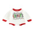 thumbnail image 1 of Infant Baby Spring Autumn Romper  Long Sleeves  Neck Cartoon Letter String Lights Print Jumpsuit for Boys Girls, 1 of 9