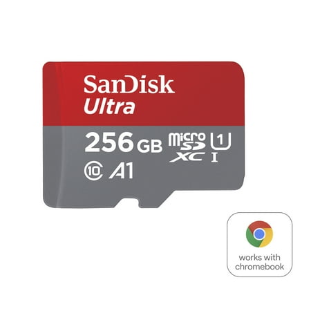 SanDisk 256GB Ultra microSDXC UHS-I Card for Chromebook - 120MB/s, C10, U1, A1 - SDSQUA4-256G-GN6FA