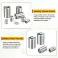 thumbnail image 5 of Uxcell 20pcs Wire Thread Inserts M8 x 1.25 x 2.5D Metric Helical Threaded Sleeve, 5 of 7