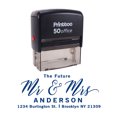 thumbnail image 1 of Printtoo Personalized Blue Self Inking Address Custom Future Mr Mrs Rubber Stamper-68 x 30 mm, 1 of 6