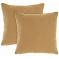 thumbnail image 4 of Mina Victory Life Styles Cotton Knitted 18"x18" Indoor Throw Pillows Set of 2 GOLD, 4 of 6