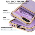 thumbnail image 3 of Funda BENTOBEN para Samsung Galaxy Z Flip 6 5G TPU, color morado, 3 of 8