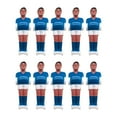thumbnail image 1 of LOVIVER 10 Pieces Foosball Men Set Soccer Table Mini Doll Table Football Men Blue White, 1 of 8