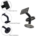 thumbnail image 4 of 6 Pcs Stainless Steel Stair Handrail Bracket, Heavy Duty Stair Rail Support, Railing Brackets for Flat Rails,60mm x 60mm, 4 of 6