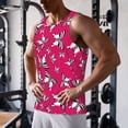 thumbnail image 5 of Lsque Butterfly Pattern Mens Tank Tops Muscle Athletic Quick Dry Sleeveless Workout Fitness T Shirts Beach Tank Top, Loose-fit Sleeveless Shirt for Men-4X-Large, 5 of 7