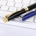thumbnail image 4 of Jiibva Luxury Ballpoint Pen, 1.0mm Business Metal Ball Point Pen with 2 Refills Black Ink Pen Smooth Writing Rollerball Pen Fancy Ballpoint Pen Gift for Men Women Signature Executive, 4 of 7