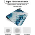 thumbnail image 2 of Blue Agate Dish Drying Mat for Kitchen Counter, Super Absorbent Quick Dry Coffee Bar Mat Pad Thin Diatomaceous Sink Mat Non Slip Dish Drainer Mat 23.5x15.5 Modern Marble Geometric Abstract Art, 2 of 6