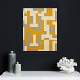 thumbnail image 4 of Nawypu  Boho Framed Canvas Wall Art Set, Beige Bohemian Line Wall Decor, Mid-Century Modern Wall Painting, Abstract Neutral Geometric Art Print for Living Room, Bedroom, Office, 4 of 4