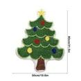 thumbnail image 3 of Christmas Tree Bathroom Rug Absorbent Washable Green Bath Mat Christmas Bathroom Decoration Non Slip Tree Shaped Area Rugs for Front Door Living Room Floor Decor, 3 of 6